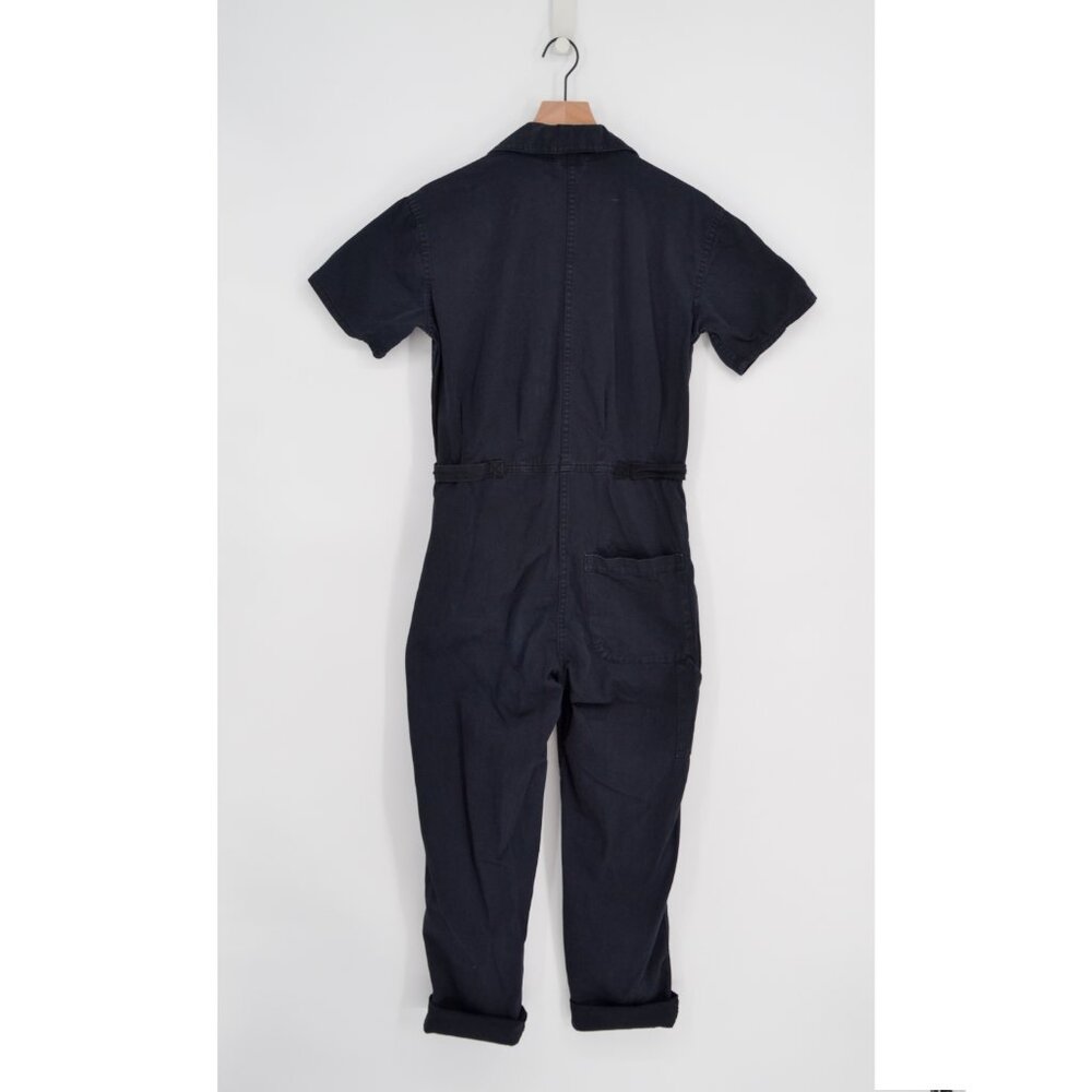 Pistola Grover Field Jumpsuit in Fade To Black XS Short Sleeve Button Up Utility - Picture 3 of 8